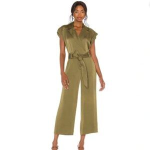 Veronica Beard Ophelia Olive Jumpsuit  - Size 8